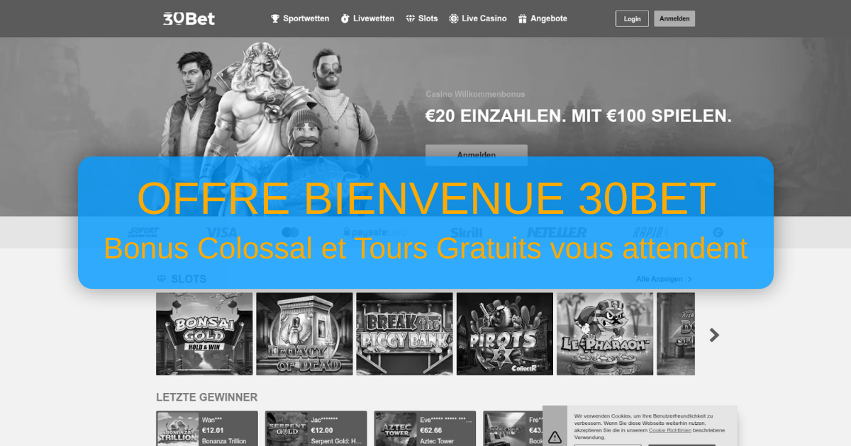 30Bet Casino France