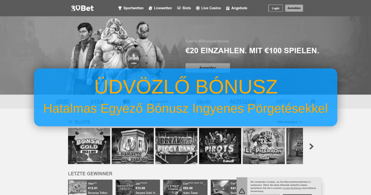 30Bet Casino Magyarország